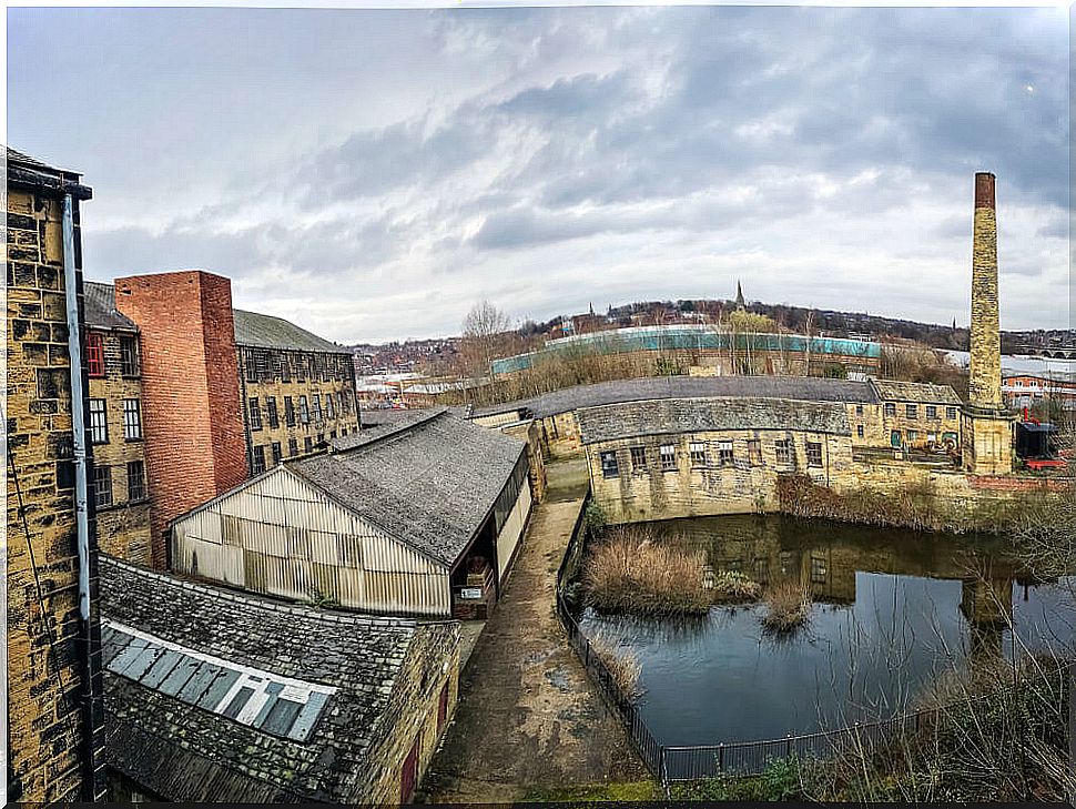 View of the Armley Mills factory