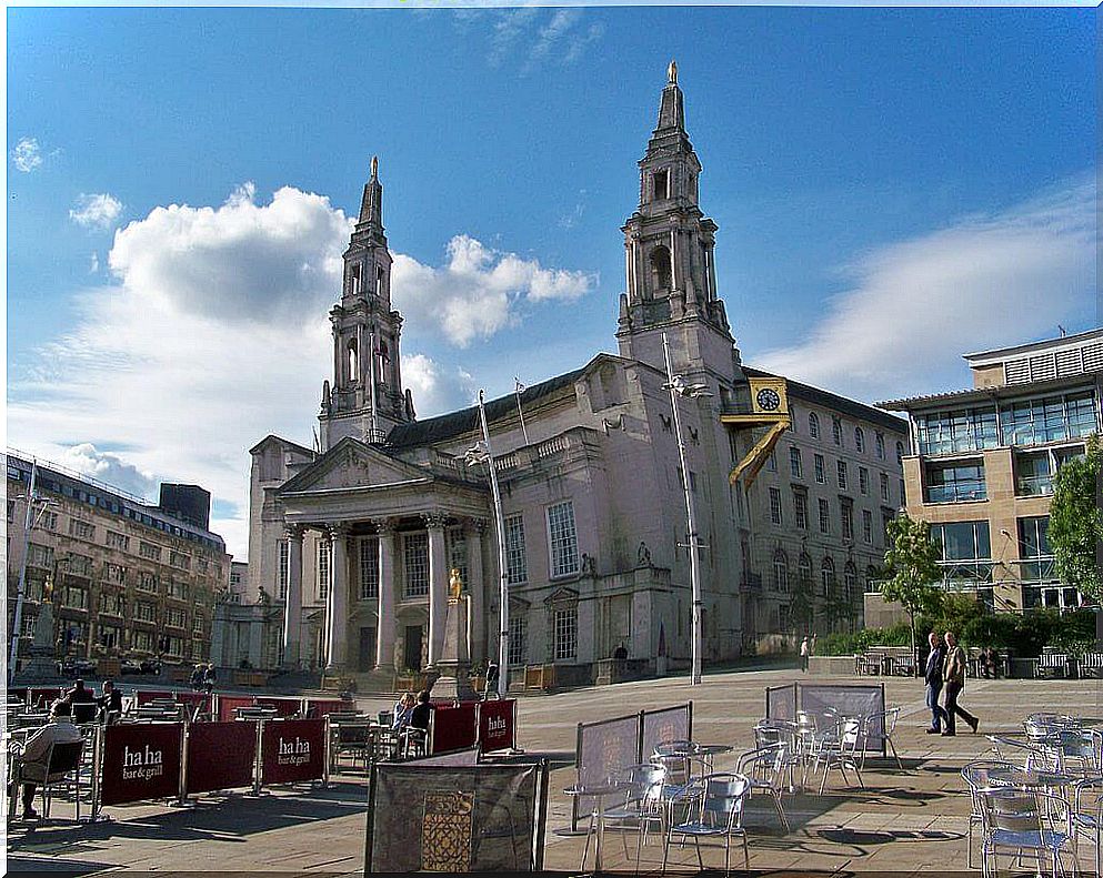 View of Millenium Square in Leeds