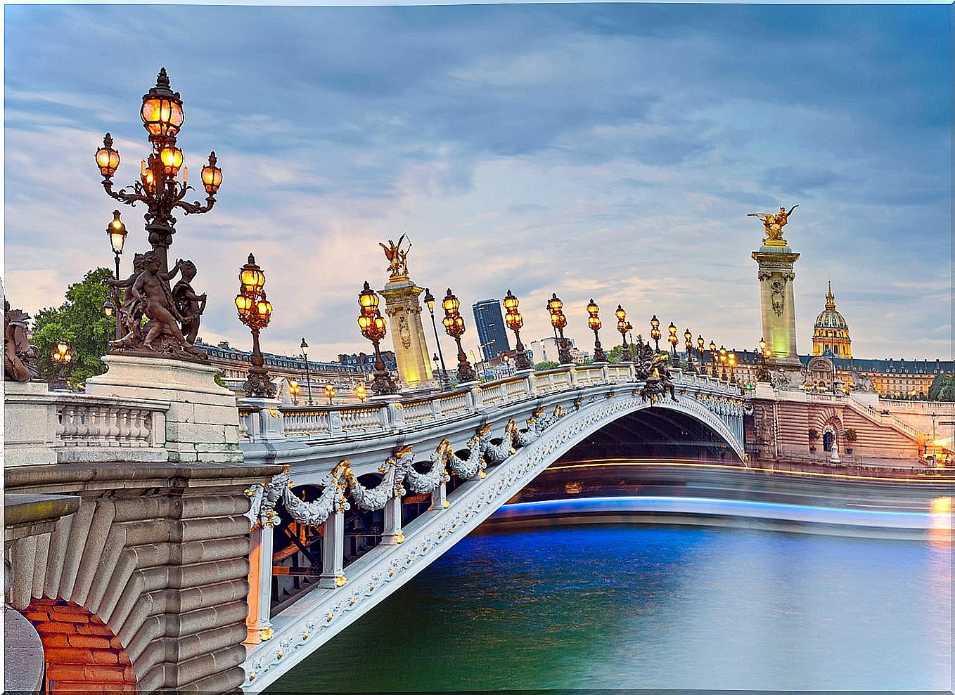 Alexander III bridge in Paris