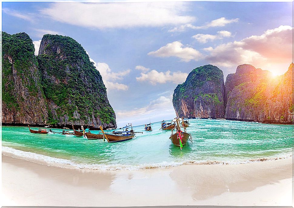 Beach on the Phi Phi islands