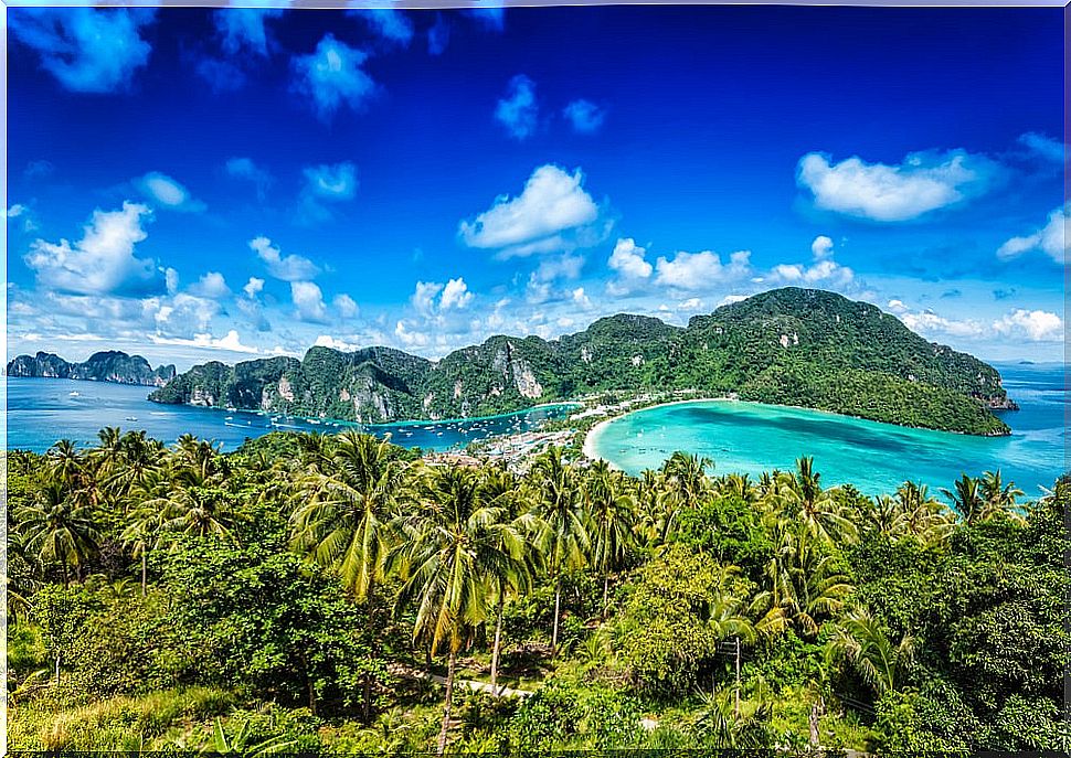 View of Ko Phi Phi Don