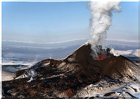 Tolbachik volcano in Kamchatka