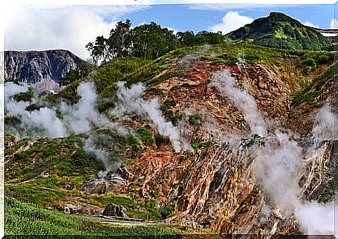 Valley of Geysers in Kamchatka