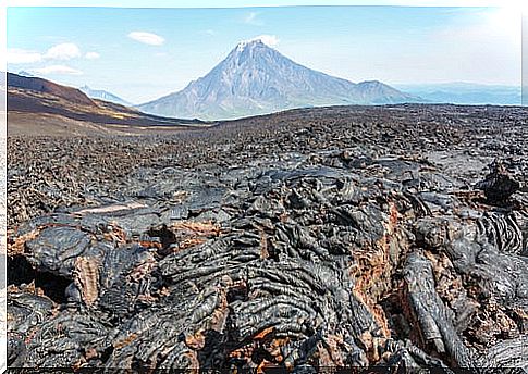 Tolbachik volcano in Kamchatka