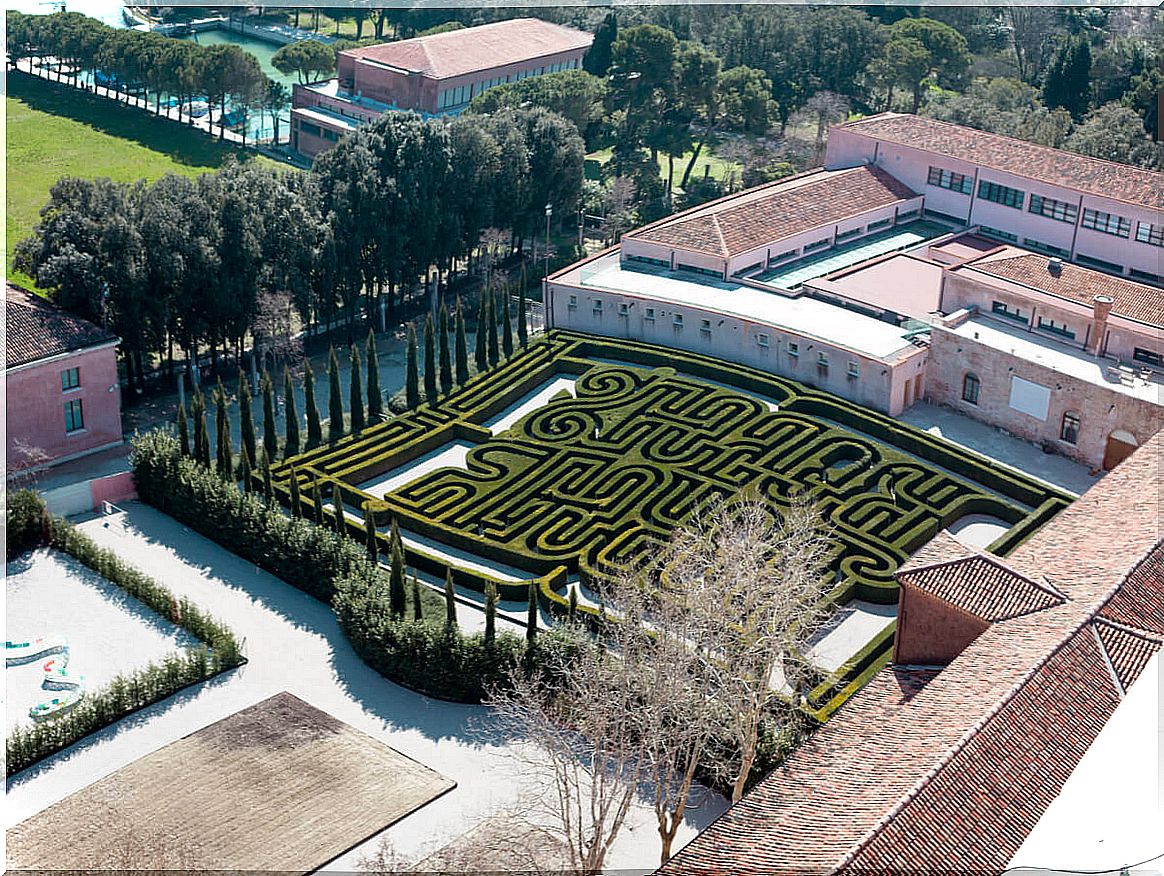 The Borges Labyrinth was inaugurated in 2011 on the island of San Giorgio.