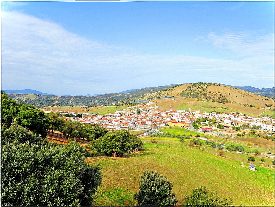 The Almadén de la Plata Forest Park, in the Sierra Norte de Sevilla.