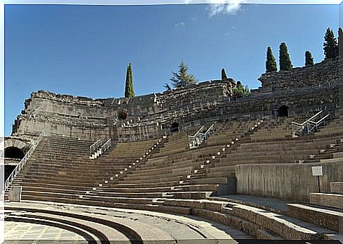 Grandstand of the Roman Theater of Mérida