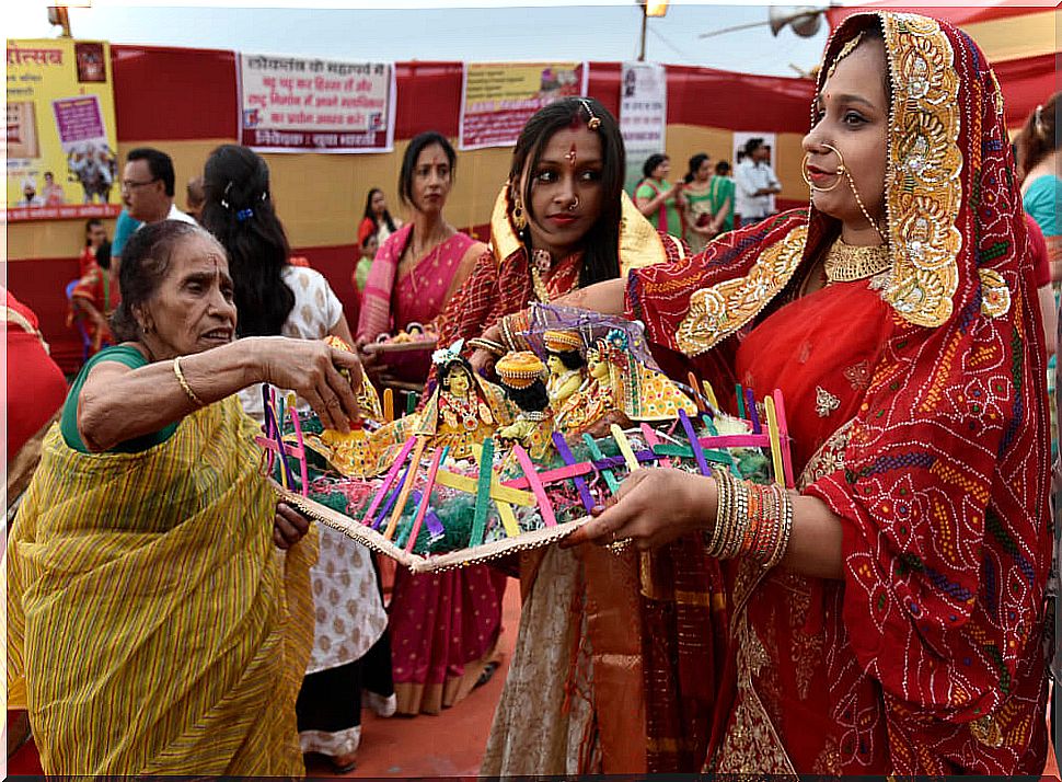 Offerings on the Teej