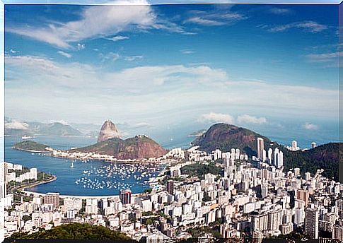 View of Rio de Janeiro in Brazil