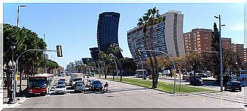 Diagonal avenue of Barcelona