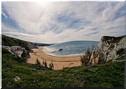 The beaches of Sopelana in the Basque Country, encounter with nature