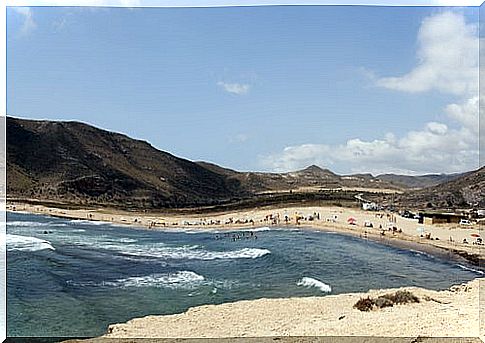 Nudist beaches, El Playazo in Vera