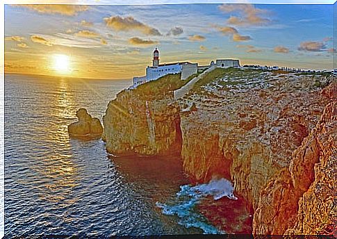 Cape San vicente in the Algarve