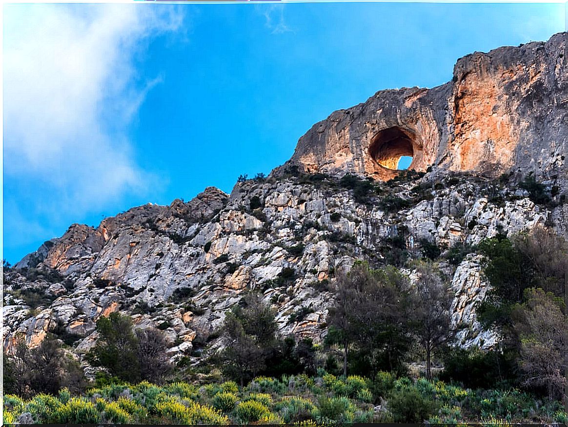 The Canelobre Caves, their colors and history