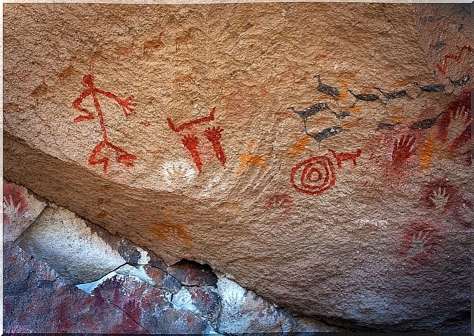 Animals in the cave of the Hands