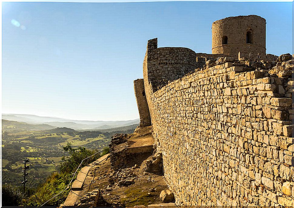 Ruins of the castle of Jimena de la Frontera.