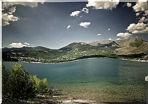 Navacerrada reservoir in Madrid