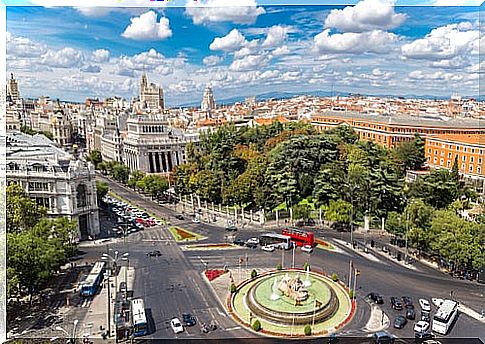 Cibeles viewpoint in Madrid