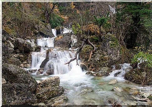 Waterfall on the Mundo river