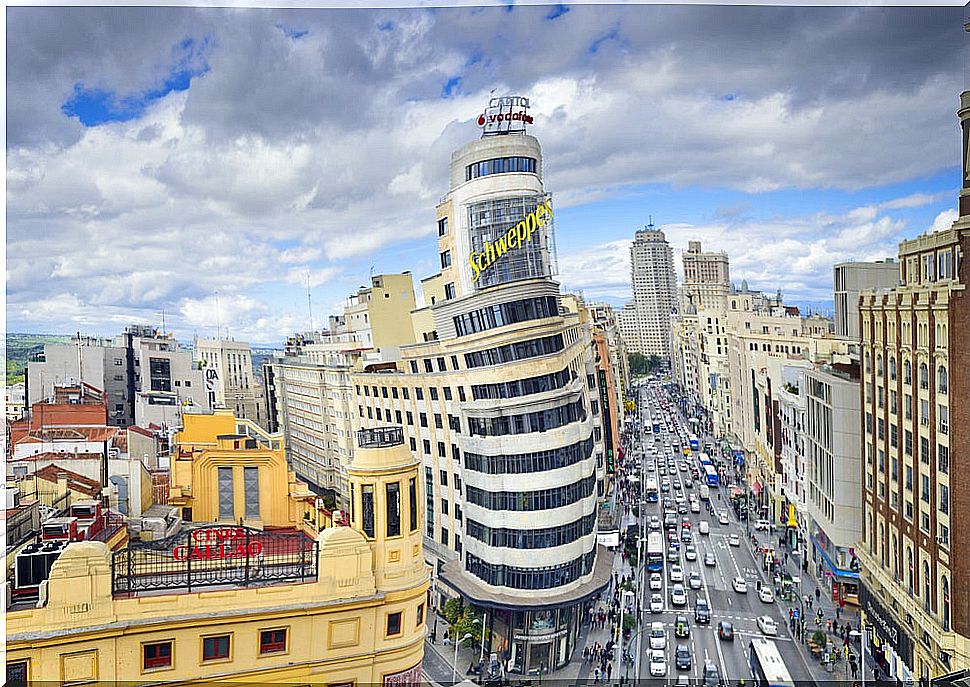 Gran Via in Madrid