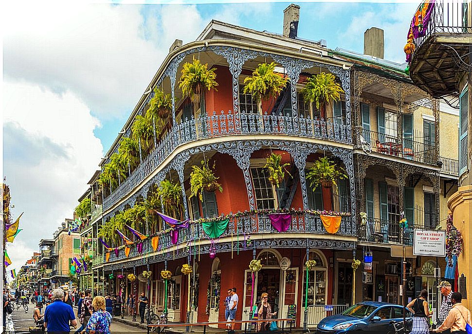 French Quarter in the city of New Orleans