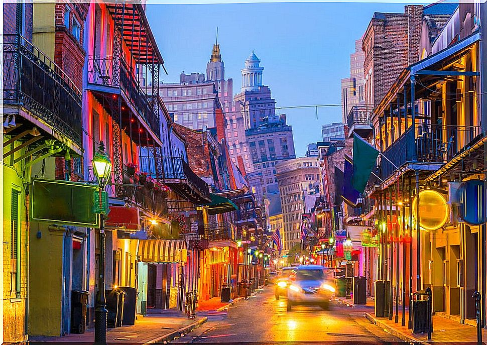 French Quarter at night