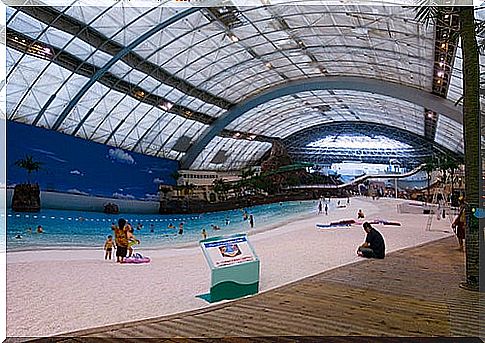 Ocean Dome artificial beach