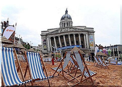 Nottingham Riviera man-made beach