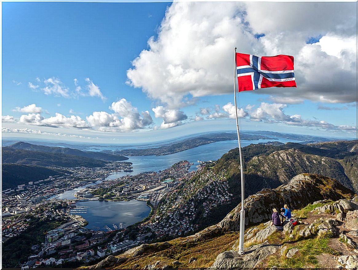 Mount Floyen is one of the most visited in Norway.