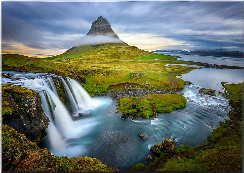 Kirkjufellsfoss waterfall on the Snaefellsnes peninsula