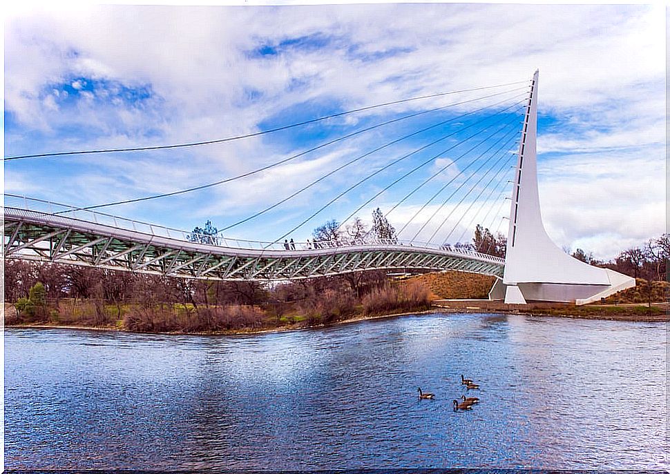 Sundial Bridge in Redding