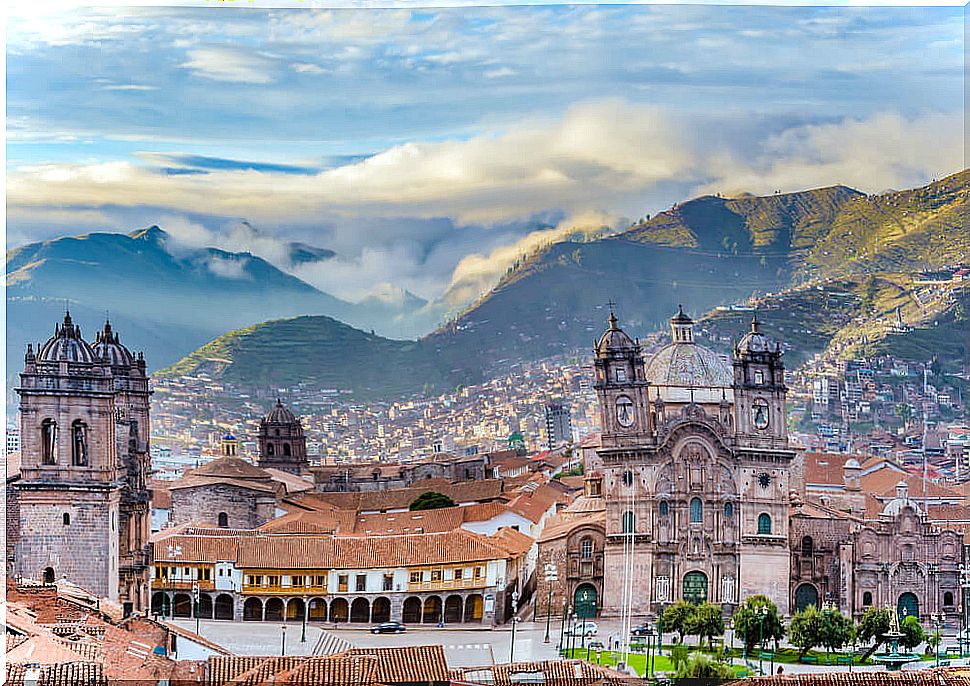 Historic center of Cuzco in Peru