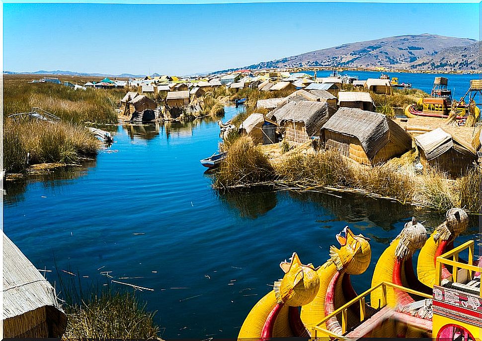 Uros Islands on Lake Titicaca