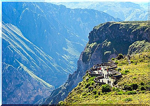 Colca canyon in Peru