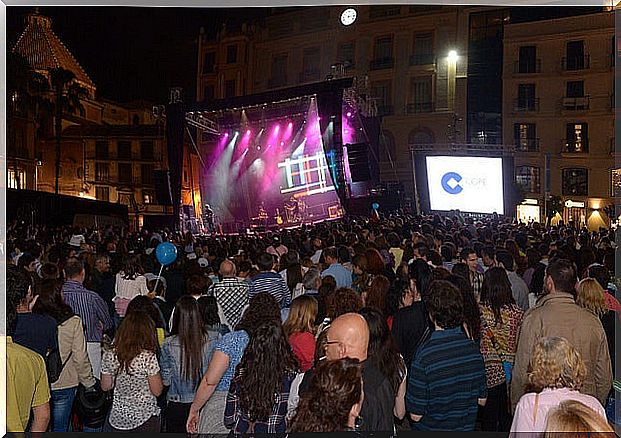 Performance at the White Night of Malaga