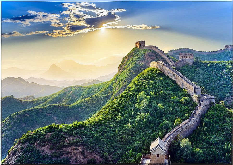 Great wall, one of the monuments of Chinese history