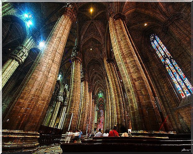 Interior of the Duomo of Milan