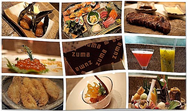 Zuma menu in London