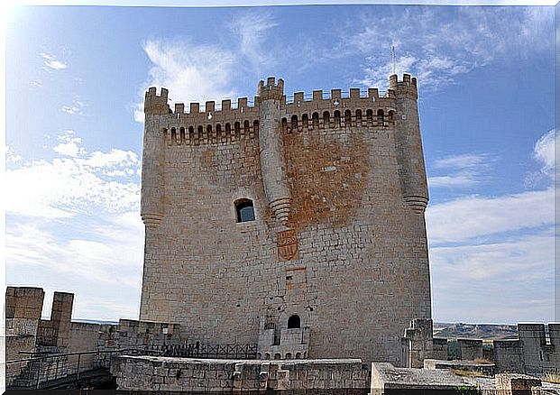 Tribute tower of the castle of Peñafiel