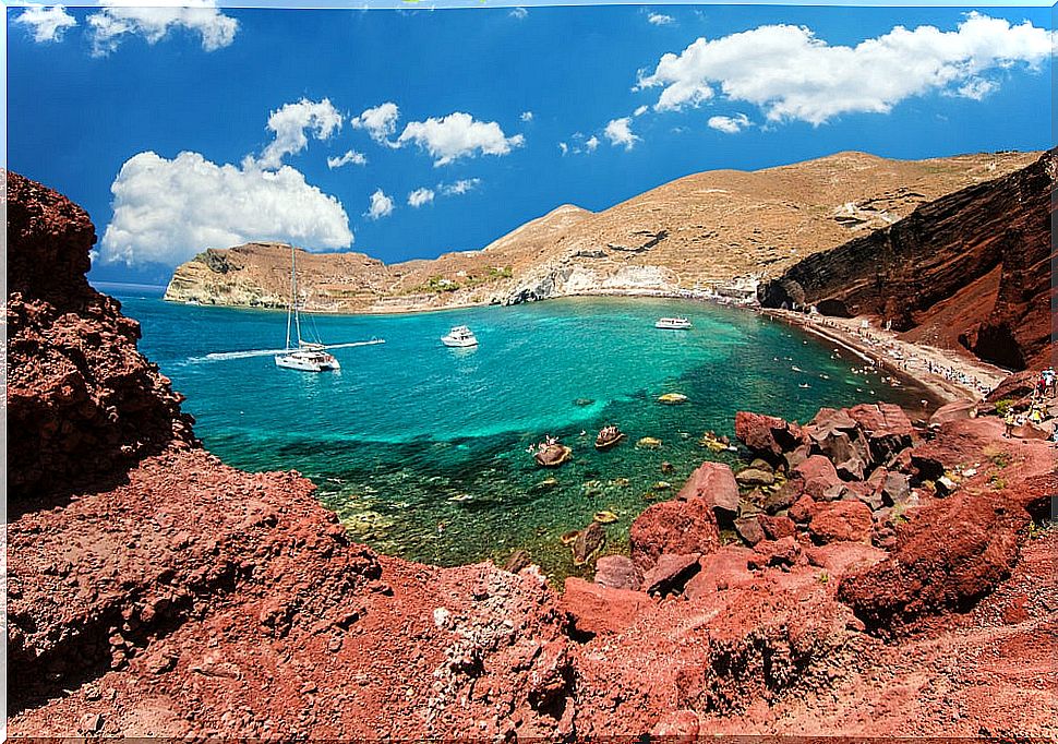 Santorini Red Beach