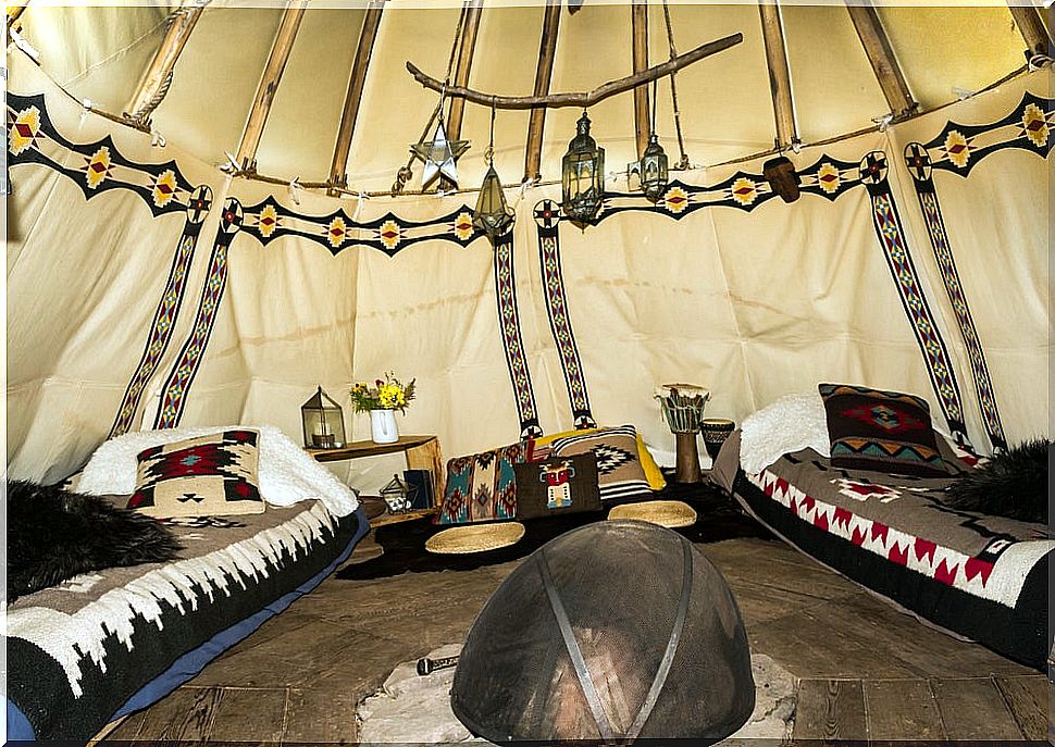 Glamping tent