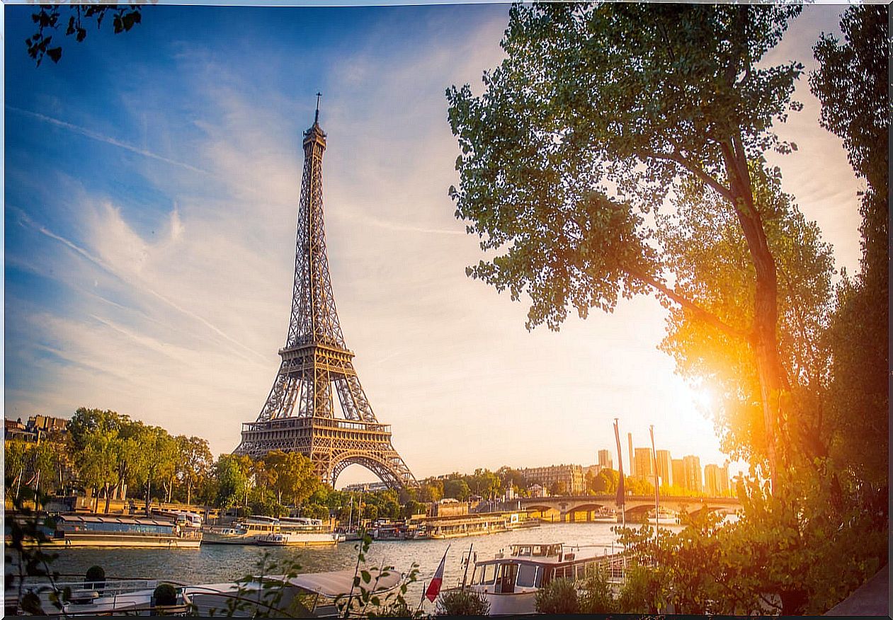 The Eiffel Tower is one of the great attractions in Paris at night.