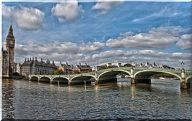 Westminster Bridge near the London Eye