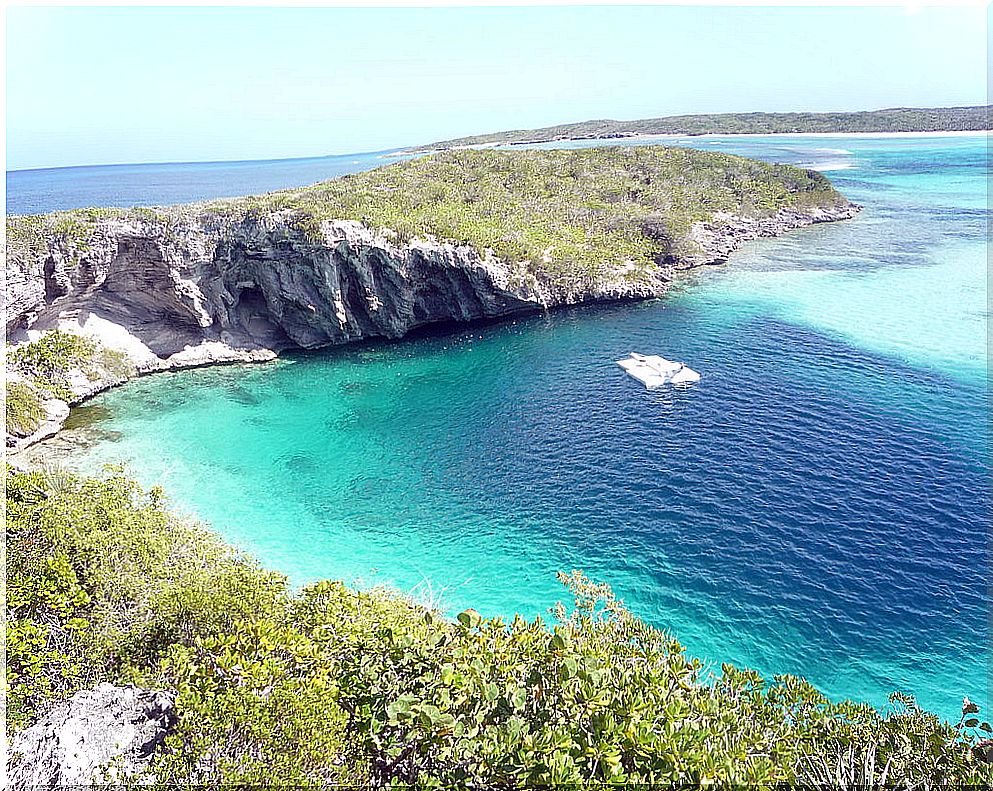 Dean's Blue Hole one of the prettiest blue holes